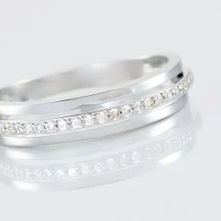 Marc Orian Bijoux Zirconium|Bagues > Bague Morrigan Or Blanc Oxyde De Zirconium