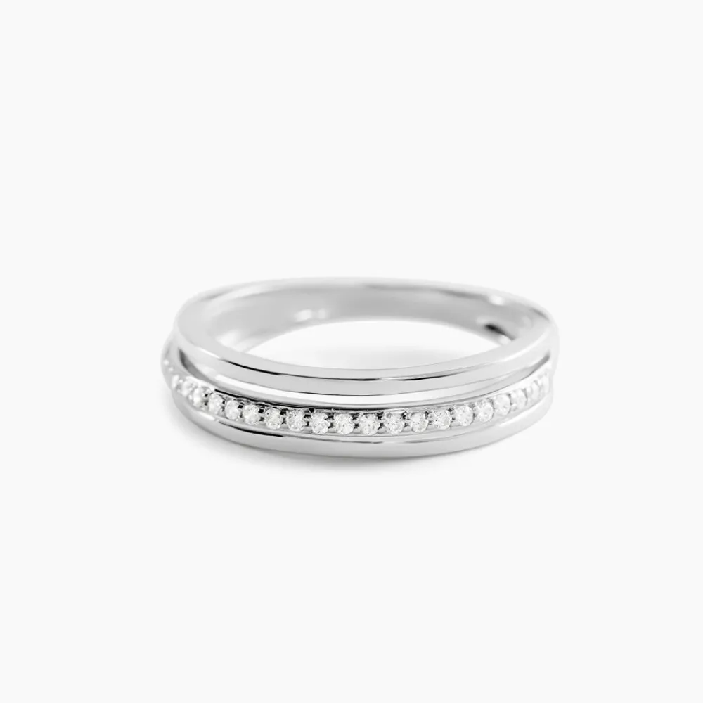 Marc Orian Bijoux Zirconium|Bagues > Bague Morrigan Or Blanc Oxyde De Zirconium