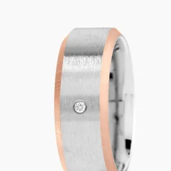 JOURDAN Bagues Homme|Bagues > Bague Métal Acier Diamant Synthétique