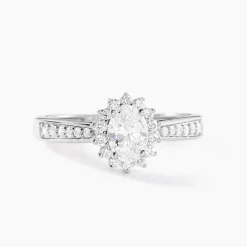 Bague Myles Platine Blanc Diamant Synthétique