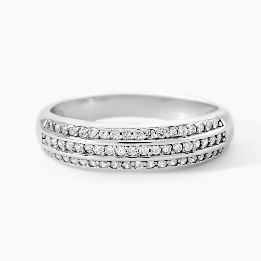 Marc Orian Bijoux Zirconium|Bagues > Bague Nataelle Argent Blanc Oxyde De Zirconium