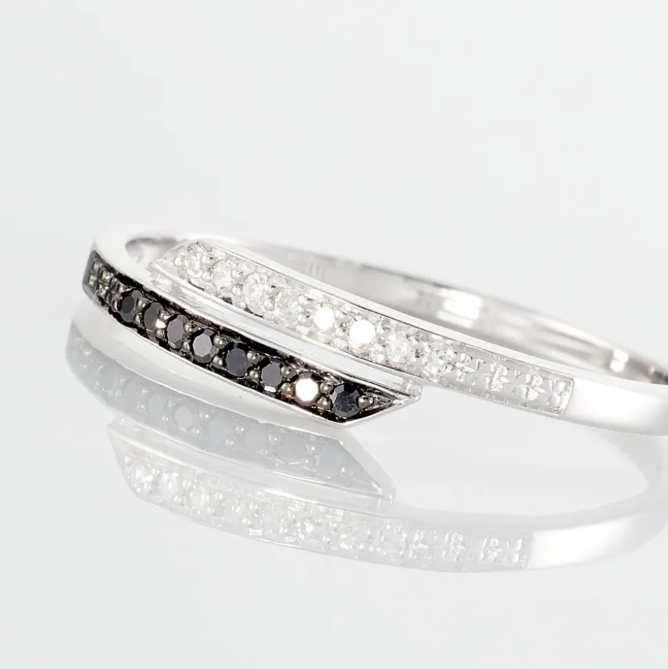 Bague Nazima Or Blanc Diamant