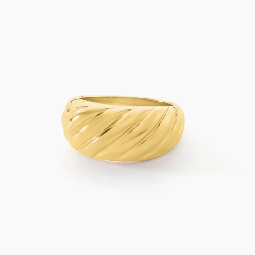 Marc Orian Bagues|Bijoux Acier Inoxydable > Bague Nemee Acier Jaune
