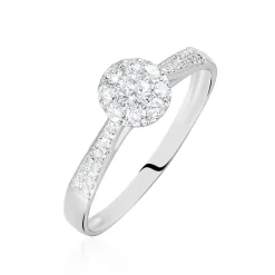 Bague Neptune Or Blanc Diamant