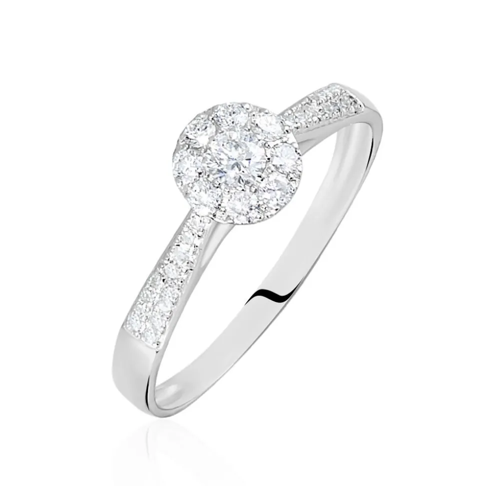 Bague Neptune Or Blanc Diamant