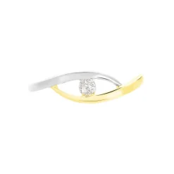 Marc Orian Anniversaire De Mariage|Bagues > Bague Nohane Or Bicolore Diamant