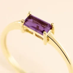 Marc Orian Anniversaire De Mariage|Bagues > Bague Nottingham Or Jaune Améthyste or jaune améthyste violet