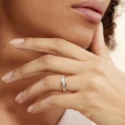 Marc Orian Bijoux Or|Bagues > Bague Nuccia Or Bicolore Diamant