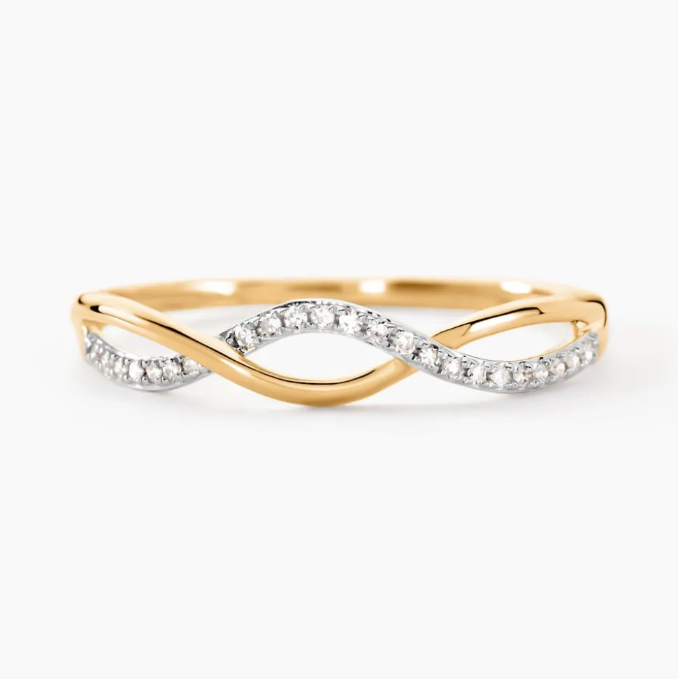 Bague Nucia Or Jaune Diamant