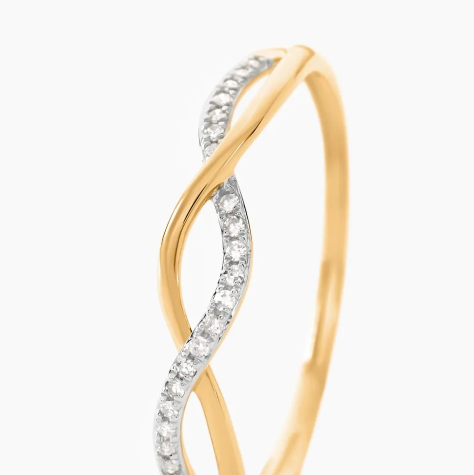 Bague Nucia Or Jaune Diamant