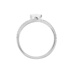 Bague Olly Or Blanc Oxyde De Zirconium