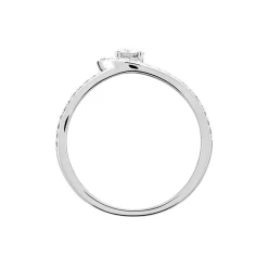 Marc Orian Bagues|Bagues Fiançailles > Bague Or Blanc Alease Diamants Synthétiques