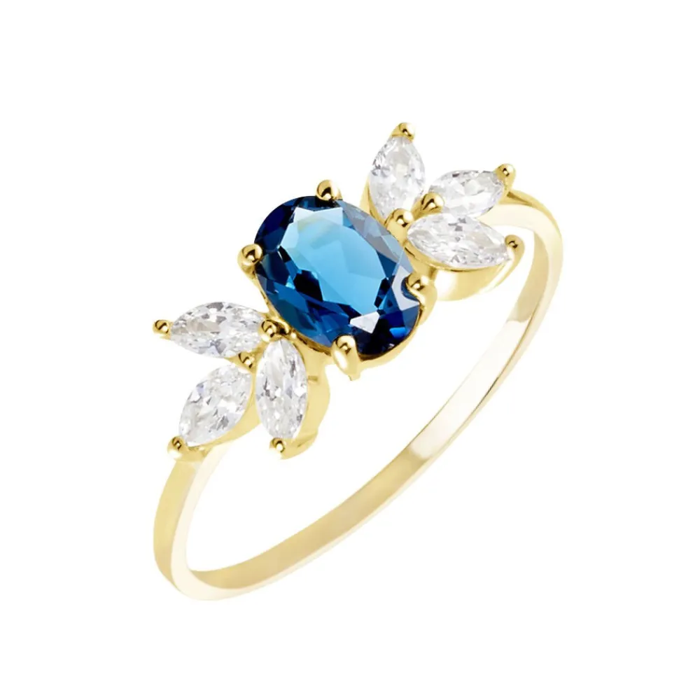 Marc Orian Anniversaire De Mariage|Bagues > Bague Or Blanc Dayron Topaze Oxydes De Zirconium
