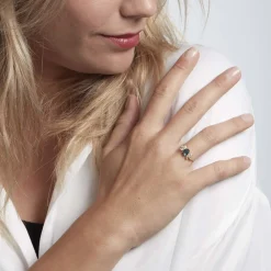 Marc Orian Anniversaire De Mariage|Bagues > Bague Or Blanc Dayron Topaze Oxydes De Zirconium