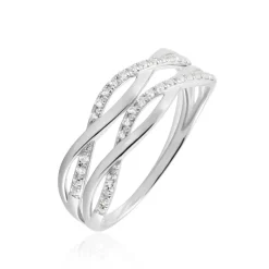 Marc Orian Bijoux Zirconium|Bagues > Bague Or Blanc Magdalone Oxyde De Zirconium