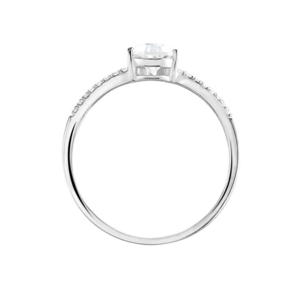 Marc Orian Bagues De Promesse|Bijoux Zirconium > Bague Or Blanc Marinda Oxyde De Zirconium