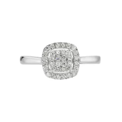 Marc Orian Bagues|Bagues Diamant > Bague Or Blanc Naveen Diamants Synthétiques