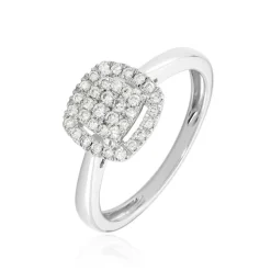Marc Orian Bagues|Bagues Diamant > Bague Or Blanc Naveen Diamants Synthétiques