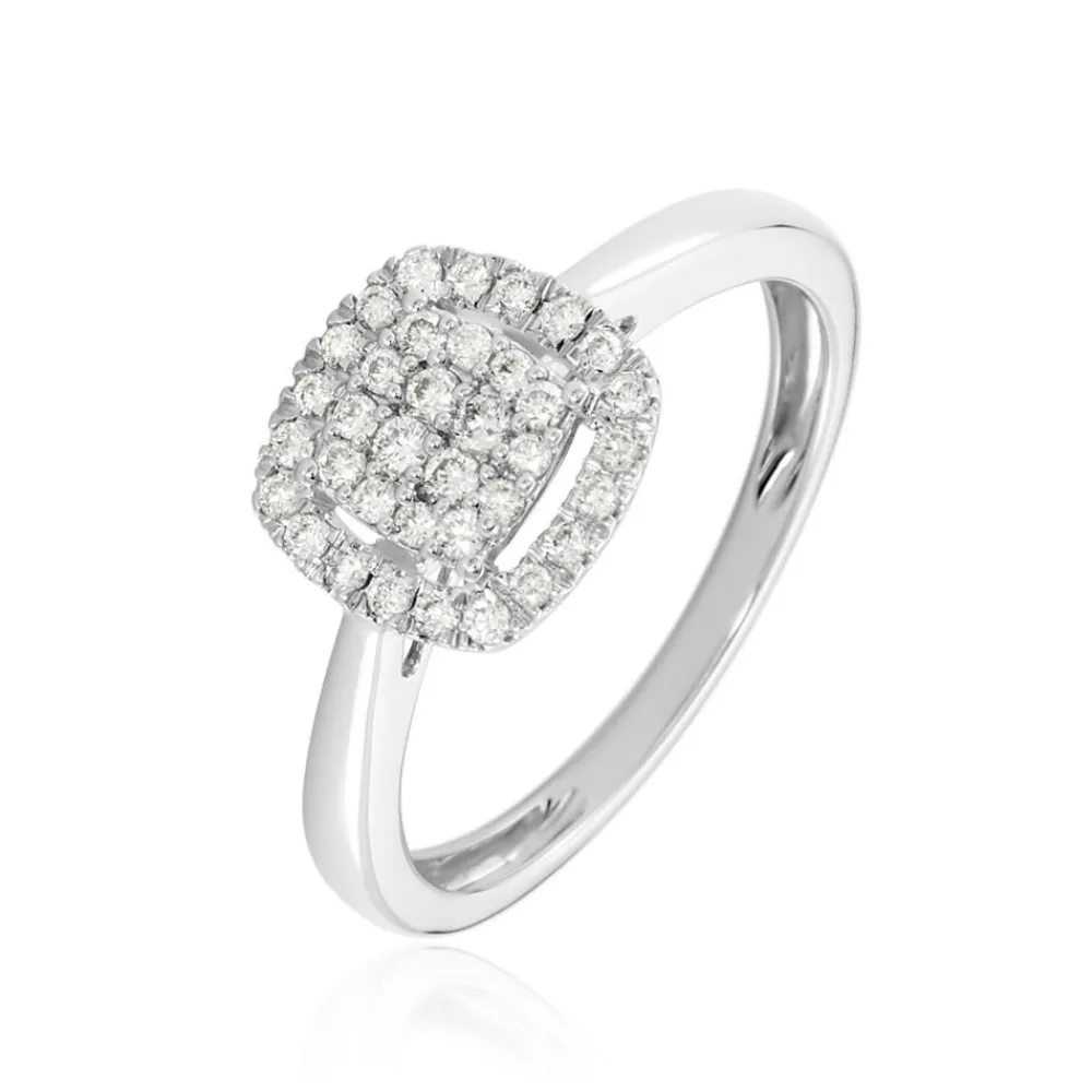 Marc Orian Bagues|Bagues Diamant > Bague Or Blanc Naveen Diamants Synthétiques