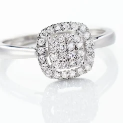Marc Orian Bagues|Bagues Diamant > Bague Or Blanc Naveen Diamants Synthétiques