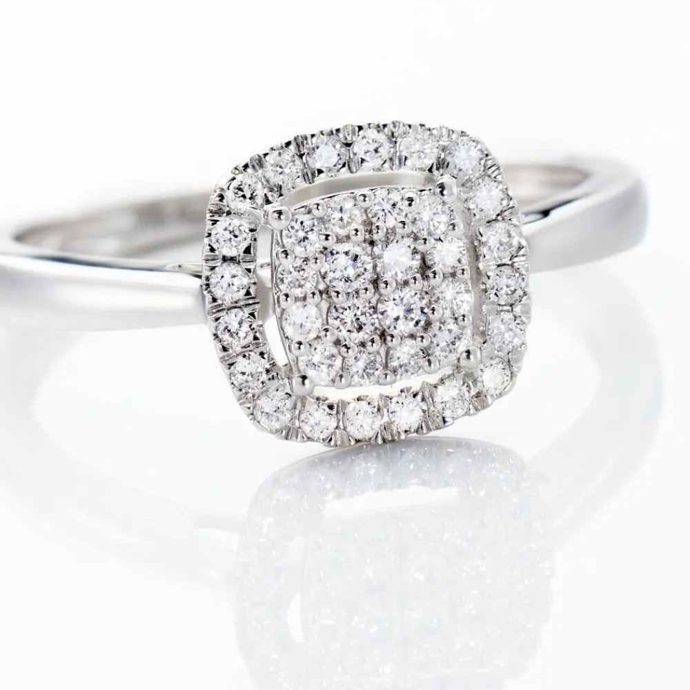 Marc Orian Bagues|Bagues Diamant > Bague Or Blanc Naveen Diamants Synthétiques