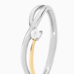 Marc Orian Bagues De Promesse|Bijoux Zirconium > Bague Or Jaune Argent Blanc Oxyde De Zirconium