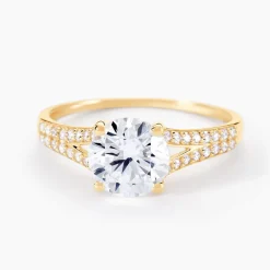 Marc Orian Bagues De Promesse|Bagues > Bague Or Jaune Carolina Oxyde De Zirconium