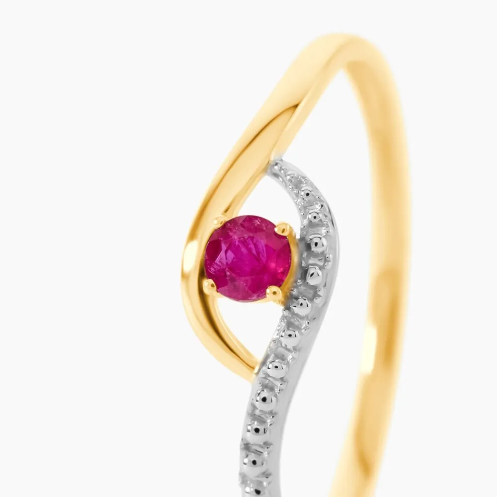 Marc Orian Bagues Rubis|Anniversaire De Mariage > Bague Or Jaune Karmele Rubis or jaune rubis