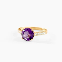 Marc Orian Anniversaire De Mariage|Bagues > Bague Or Jaune Terese Améthyste or jaune améthyste violet