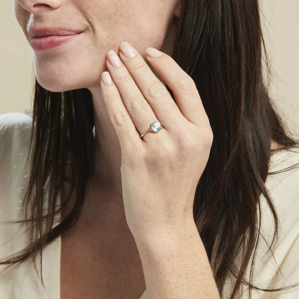 Marc Orian Anniversaire De Mariage|Bagues > Bague Or Jaune Wilfreda Topaze