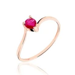Marc Orian Bagues Rubis|Anniversaire De Mariage > Bague Or Rose Amita Rubis