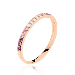 Marc Orian Anniversaire De Mariage|Bagues Saphir > Bague Or Rose Auregane Saphir Diamant