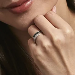 Bague Ouarida Argent Blanc Oxyde De Zirconium