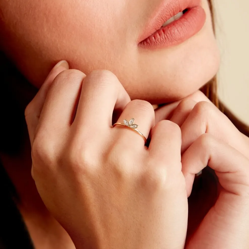 Marc Orian Bagues|Bagues Diamant > Bague Palmiritio Or Jaune Diamant