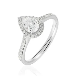 Marc Orian Bagues De Promesse|Bagues Fantaisie > Bague Pascalyne Argent Blanc Oxyde De Zirconium
