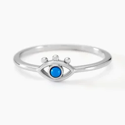 Marc Orian Bagues De Promesse|Bagues > Bague Pernelle Argent Blanc Turquoise