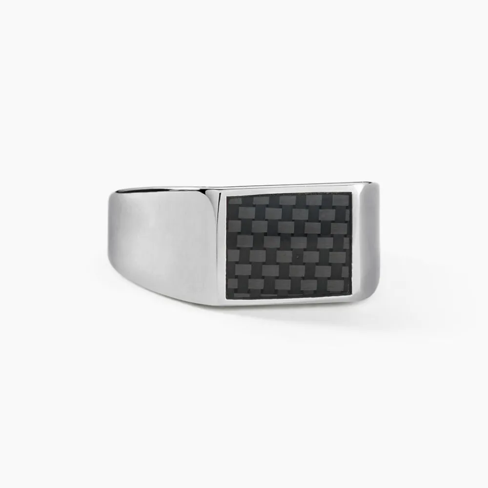 PHEBUS HIM Bagues Homme|Bagues > Bague Bruce Acier Blanc