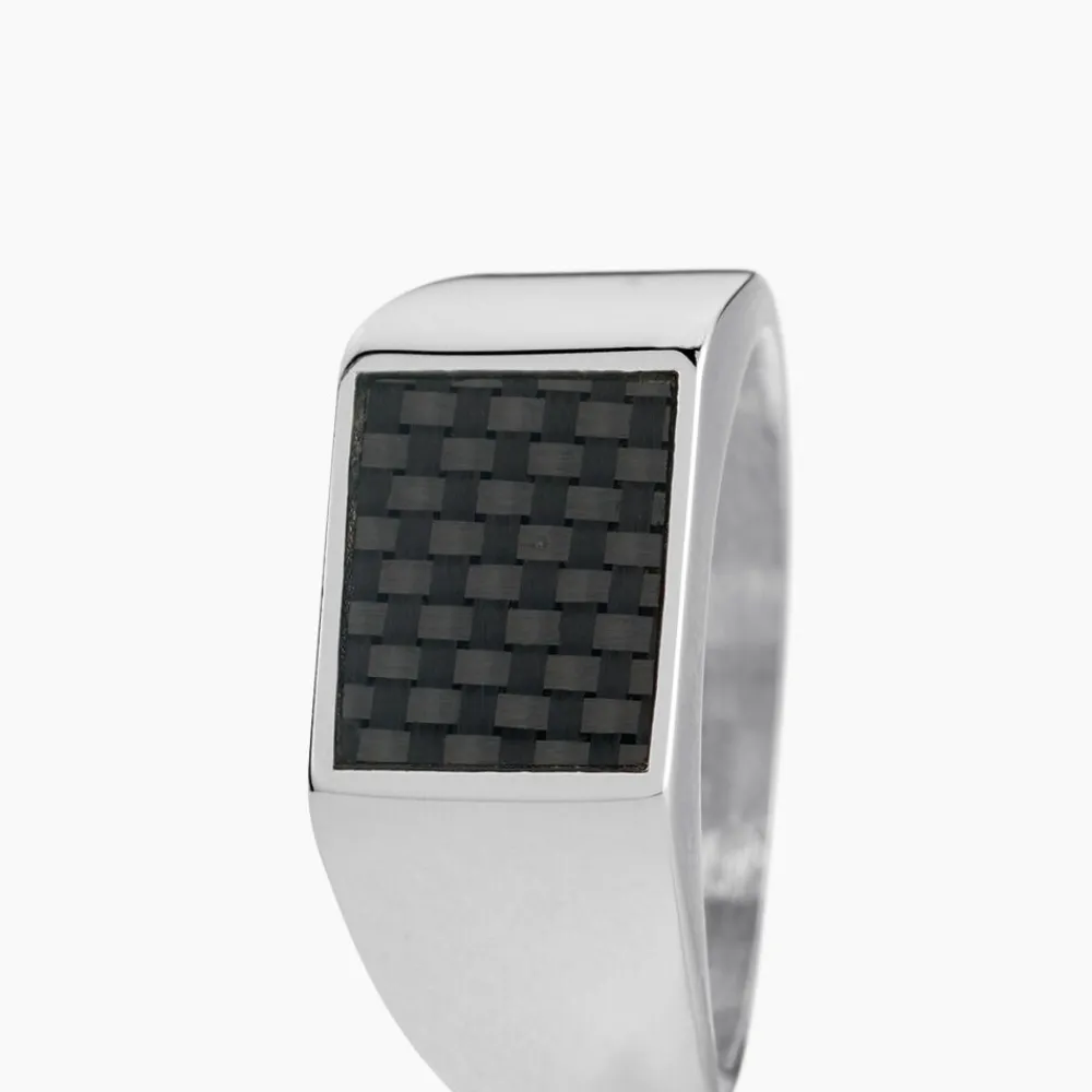 PHEBUS HIM Bagues Homme|Bagues > Bague Bruce Acier Blanc
