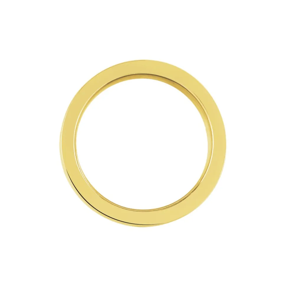 Bague Phebus Him Classique Acier Jaune