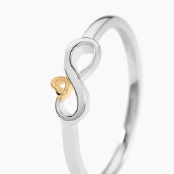 Marc Orian Bagues|Bagues Or Jaune > Bague Phedra Or Jaune Argent Blanc
