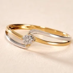 Marc Orian Anniversaire De Mariage|Bagues > Bague Pika Or Bicolore Diamant
