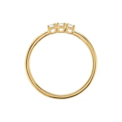 Bague Plaqué Or Jaune Shalice Oxydes De Zirconium