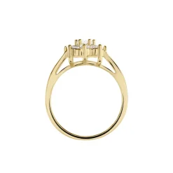 Bague Plaqué Or Mahats Oxyde De Zirconium