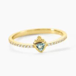 Marc Orian Bagues Fantaisie|Bagues > Bague Poem Argent Jaune Topaze Oxyde De Zirconium