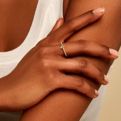 Marc Orian Bagues Fantaisie|Bagues > Bague Poem Argent Jaune Topaze Oxyde De Zirconium