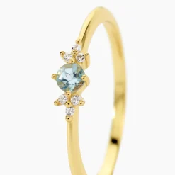 Marc Orian Bagues|Bijoux Argent > Bague Poem Argent Jaune Topaze Oxyde De Zirconium