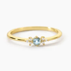 Marc Orian Bagues|Bijoux Argent > Bague Poem Argent Jaune Topaze Oxyde De Zirconium
