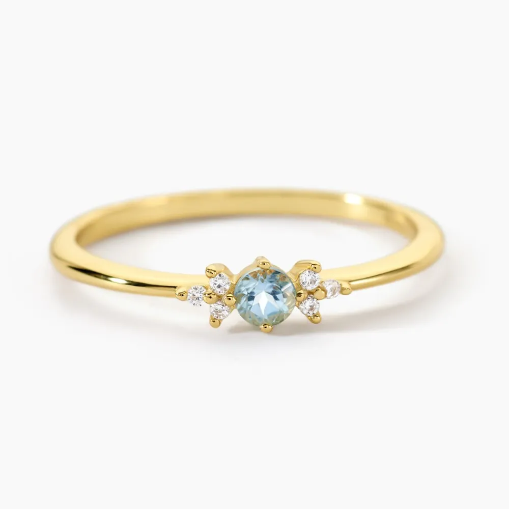 Marc Orian Bagues|Bijoux Argent > Bague Poem Argent Jaune Topaze Oxyde De Zirconium