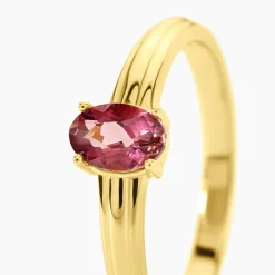 Marc Orian Bagues De Promesse|Bagues Fantaisie > Bague Poem Argent Jaune Tourmaline