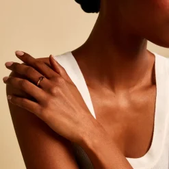 Marc Orian Bagues De Promesse|Bagues Fantaisie > Bague Poem Argent Jaune Tourmaline
